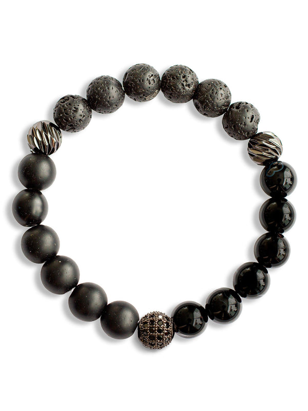 Brazalete Black Mixto 8mm - Tayrona Accesorios