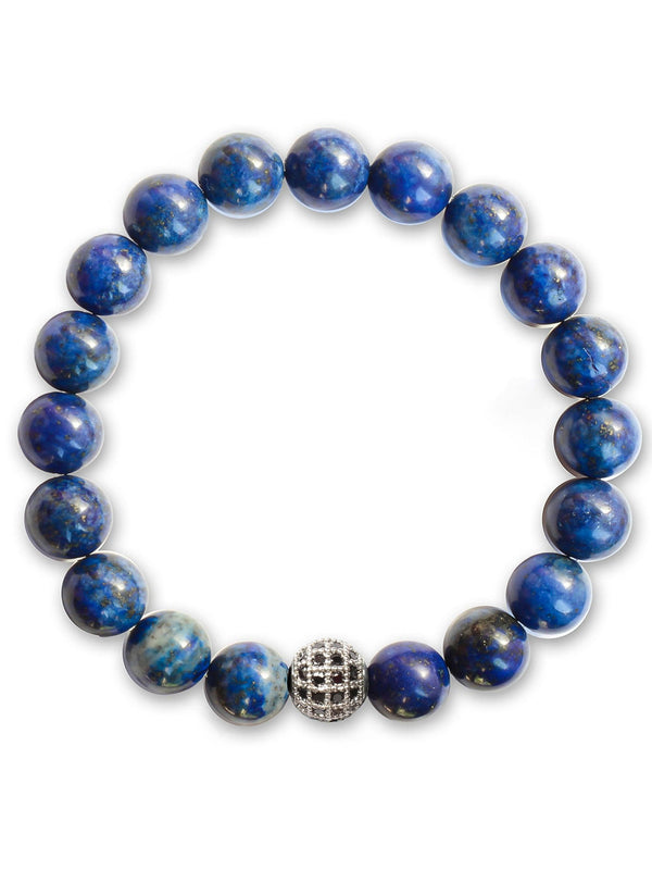 Brazalete Lapislazuli 8mm - Tayrona Accesorios