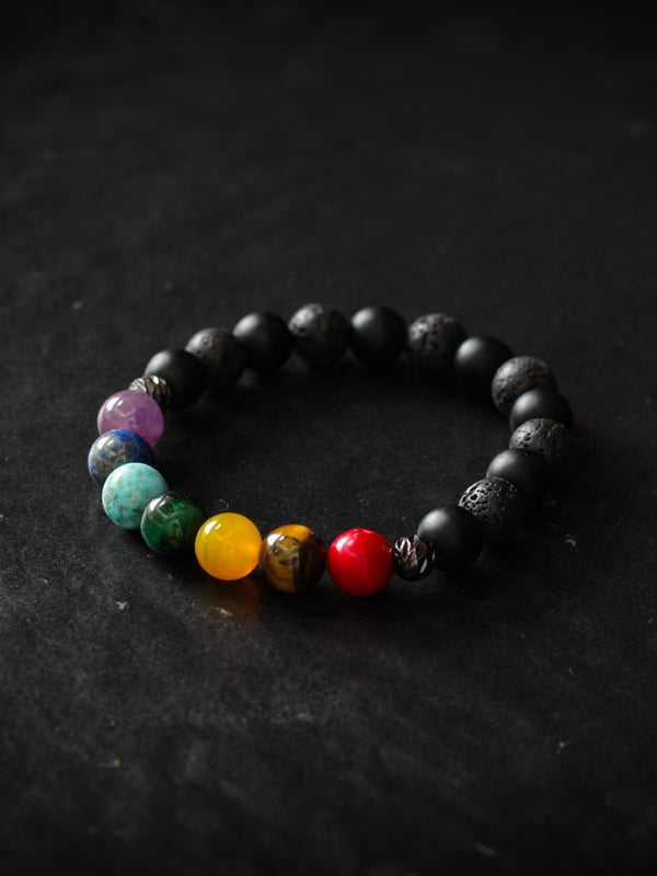 Brazalete 7 Chakras 8mm